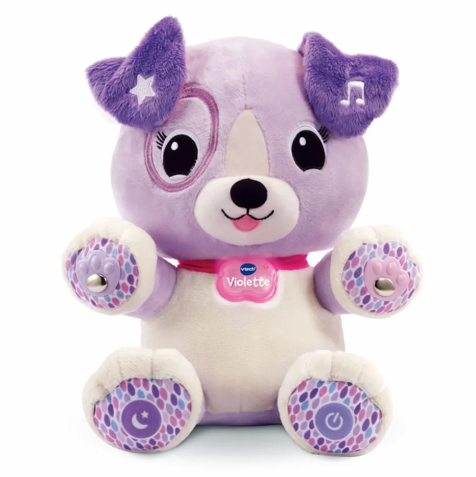 Peluche d'activité violette, mon amie pattes magiques