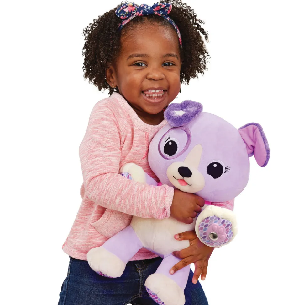 Peluche d'activité violette, mon amie pattes magiques