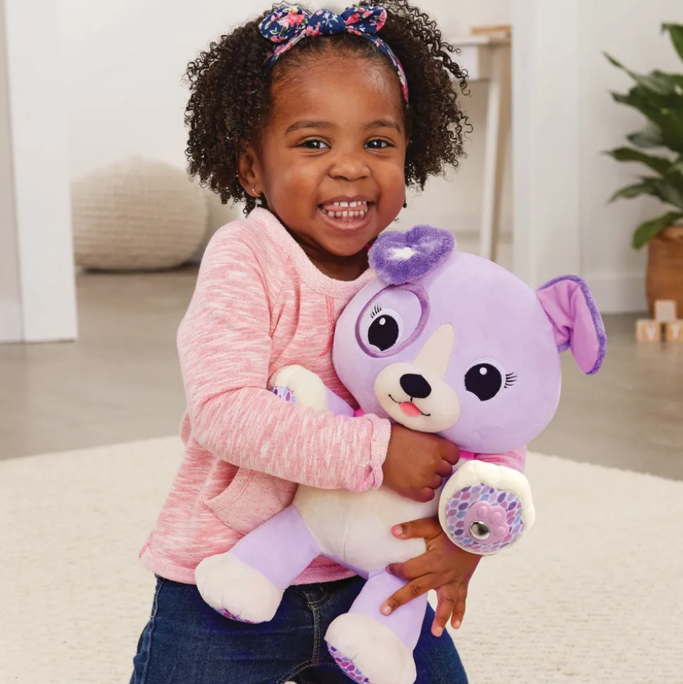Peluche d'activité violette, mon amie pattes magiques