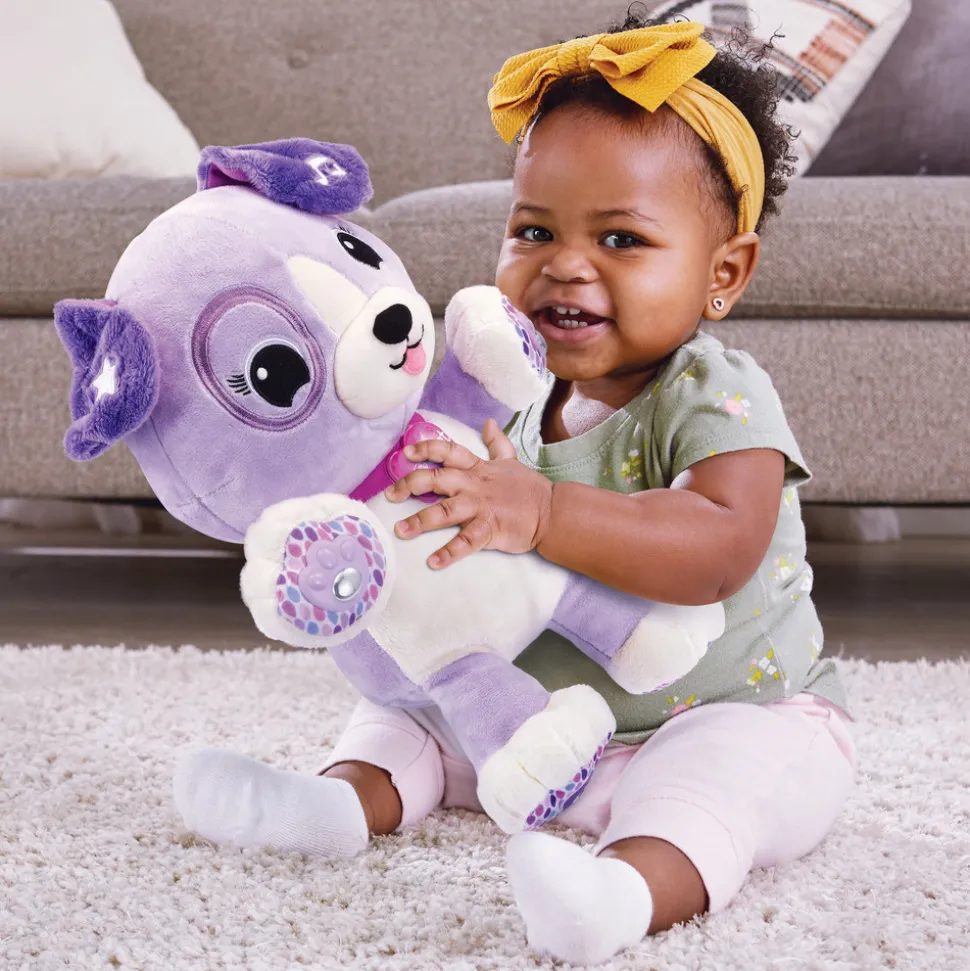 Peluche d'activité violette, mon amie pattes magiques