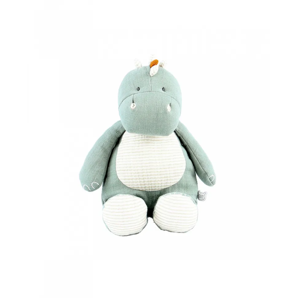 Peluche dinosaure vert sauge - 25 cm