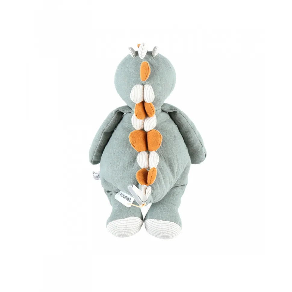 Peluche dinosaure vert sauge - 25 cm