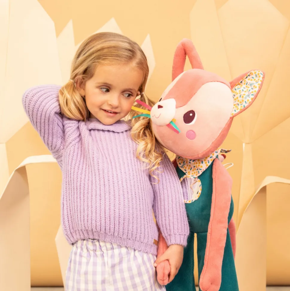 Peluche géante d'activités jeanne le chat