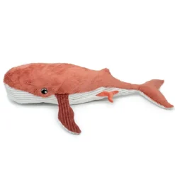 Peluche géante les ptipotos baleine et son bébé gravillou terracotta