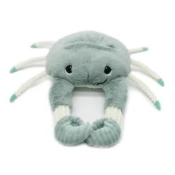 Peluche géante les ptipotos crabe et son bébé cassecou menthe