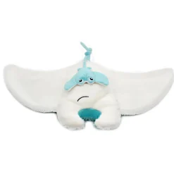 Peluche géante les ptipotos raie manta et son bébé mantalou aqua