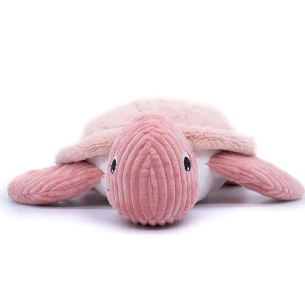 Peluche géante les ptipotos tortue sauvenou rose