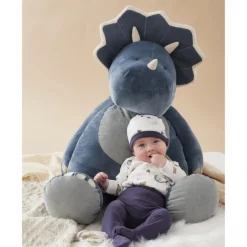 Peluche géante ops bleu - 80 cm