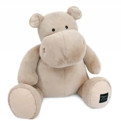 Peluche hippopotame 85 cm beige