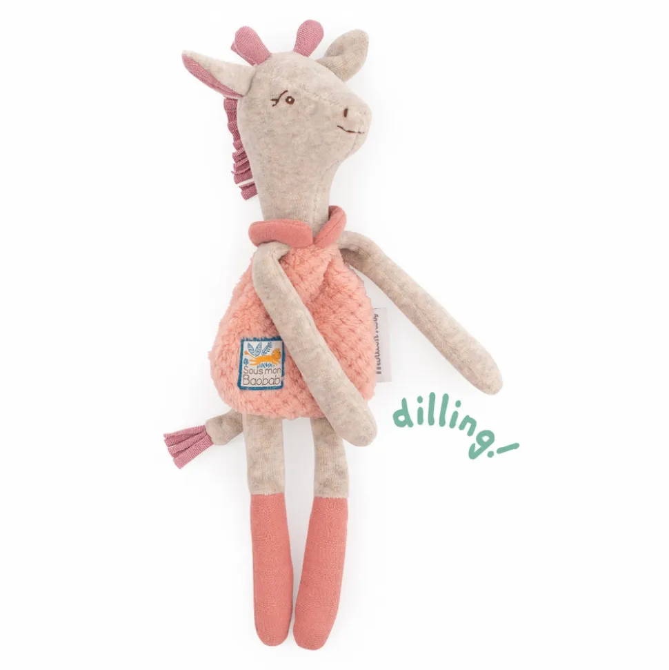 Peluche hochet sous mon baobab - girafe