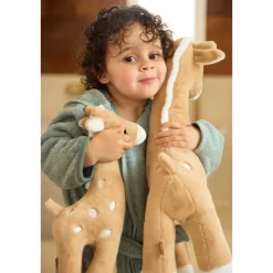 Peluche jungle jambo girafe biscuit 34 cm