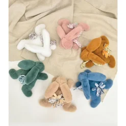 Peluche lapin doudou blanc 25 cm