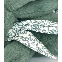 Peluche lapin doudou vert sauge 25 cm