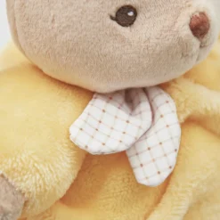 Peluche lapin patapouf 17 cm jaune