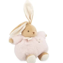 Peluche lapin patapouf 25 cm rose