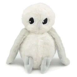 Peluche les ptipotos chouette maman et bébé gris clair
