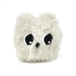 Peluche les ptipotos chouette maman et bébé gris clair