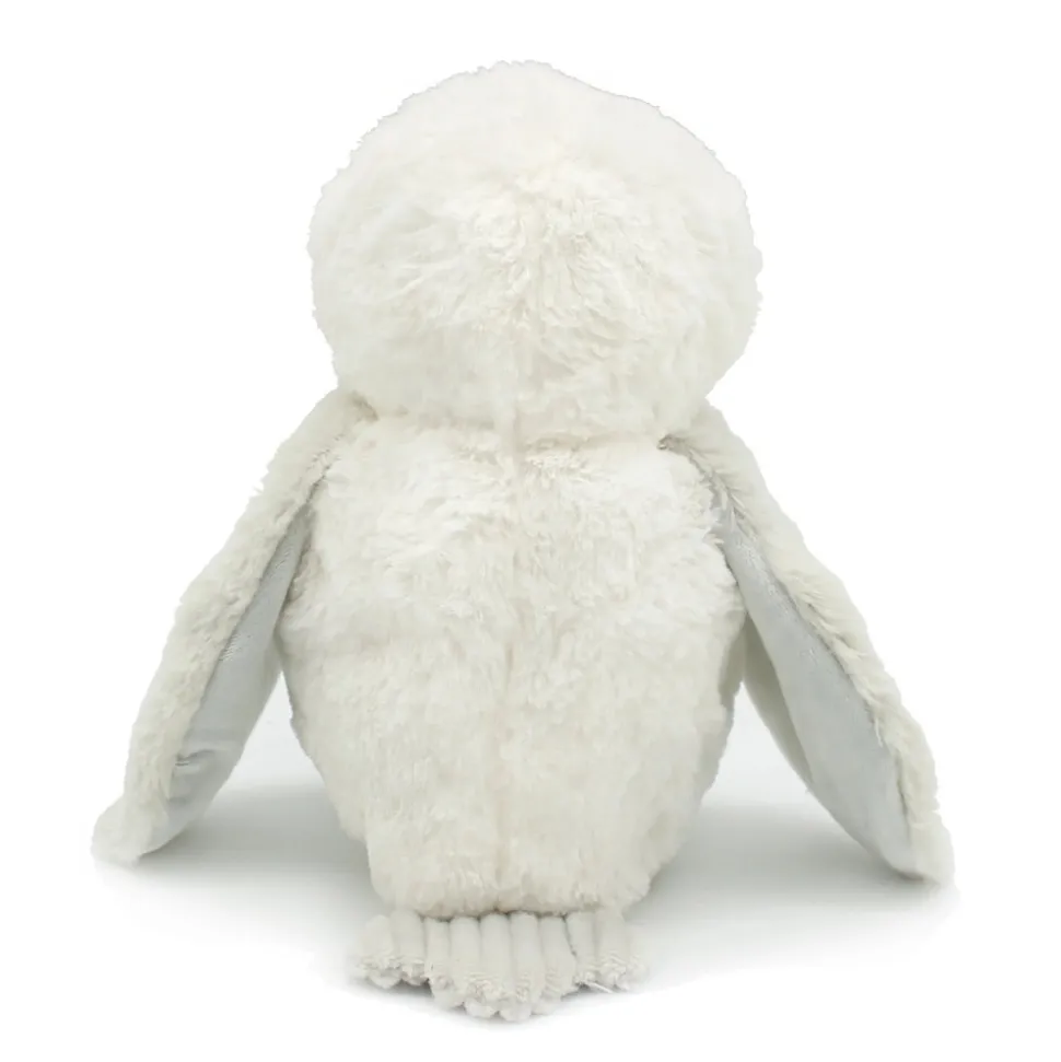 Peluche les ptipotos chouette maman et bébé gris clair
