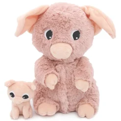 Peluche les ptipotos cochon et son bébé