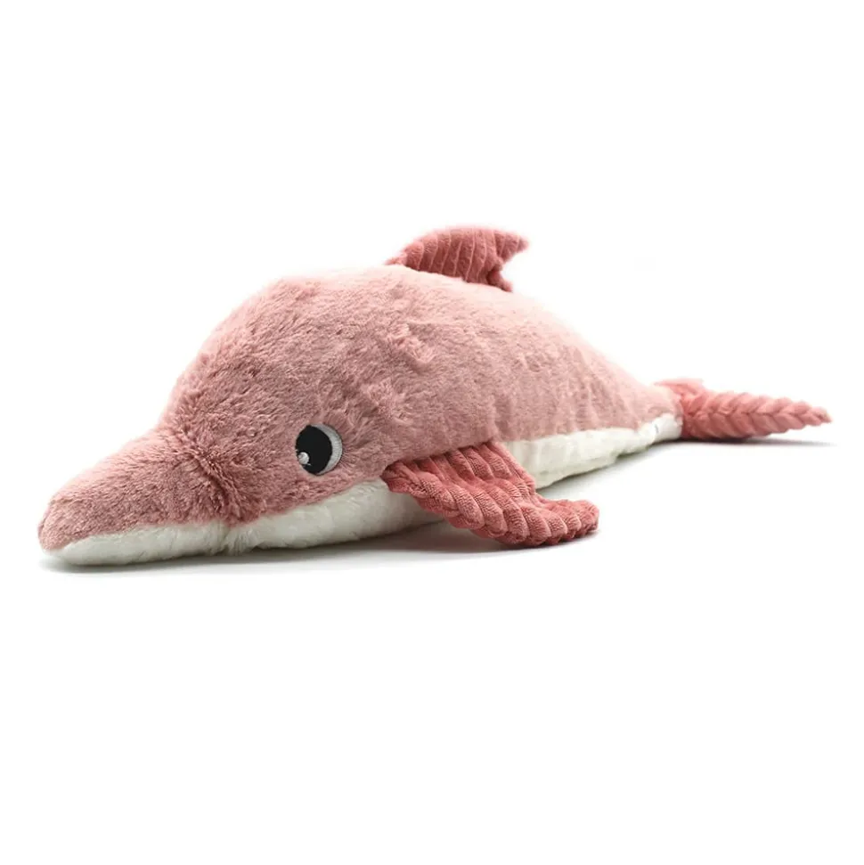 Peluche les ptipotos dauphin et son bébé rose