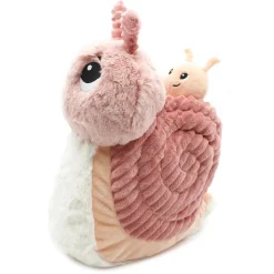 Peluche les ptipotos escargot et son bébé rose