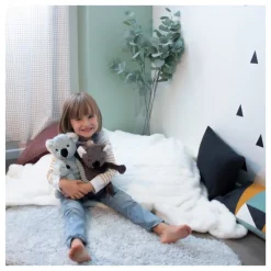 Peluche les ptipotos koala et son bébé trankilou gris