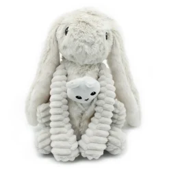 Peluche les ptipotos lapin et son bébé gris