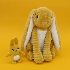 Peluche les ptipotos lapin et son bébé moutarde
