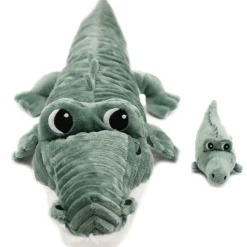 Peluche les ptipotos le crocodile croketou maman et bébé