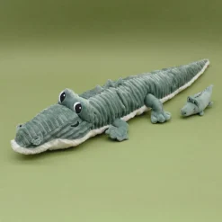 Peluche les ptipotos le crocodile croketou maman et bébé