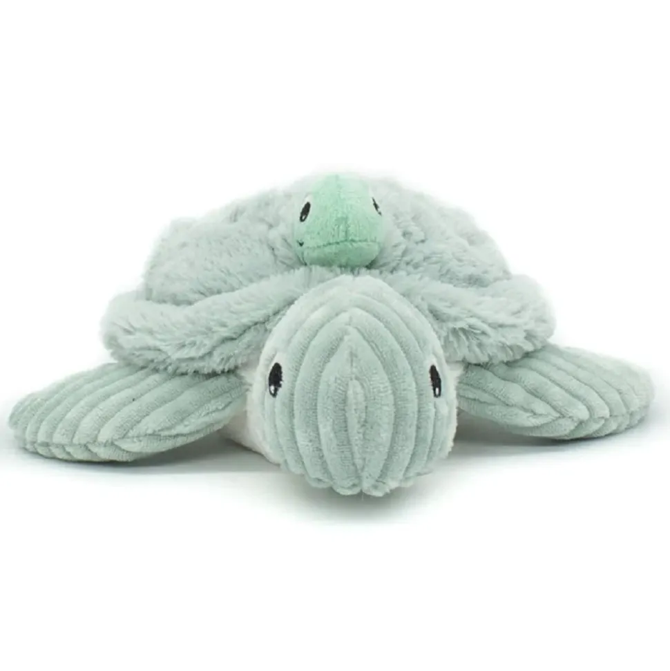 Peluche les ptipotos maman et bébé tortue menthe