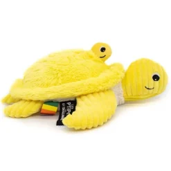 Peluche les ptipotos maman et bébé tortue jaune
