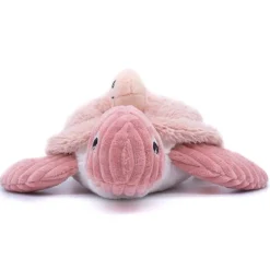 Peluche les ptipotos maman et bébé tortue rose