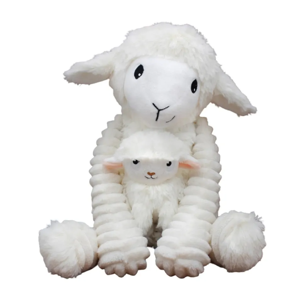 Peluche les ptipotos mouton et son bébé