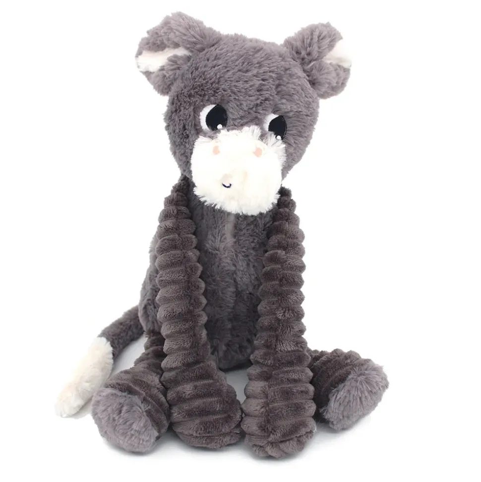 Peluche les ptipotos âne et son bébé