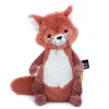 Peluche les ptipotos raton laveur netoitou terracotta