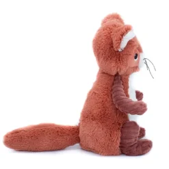 Peluche les ptipotos raton laveur netoitou terracotta