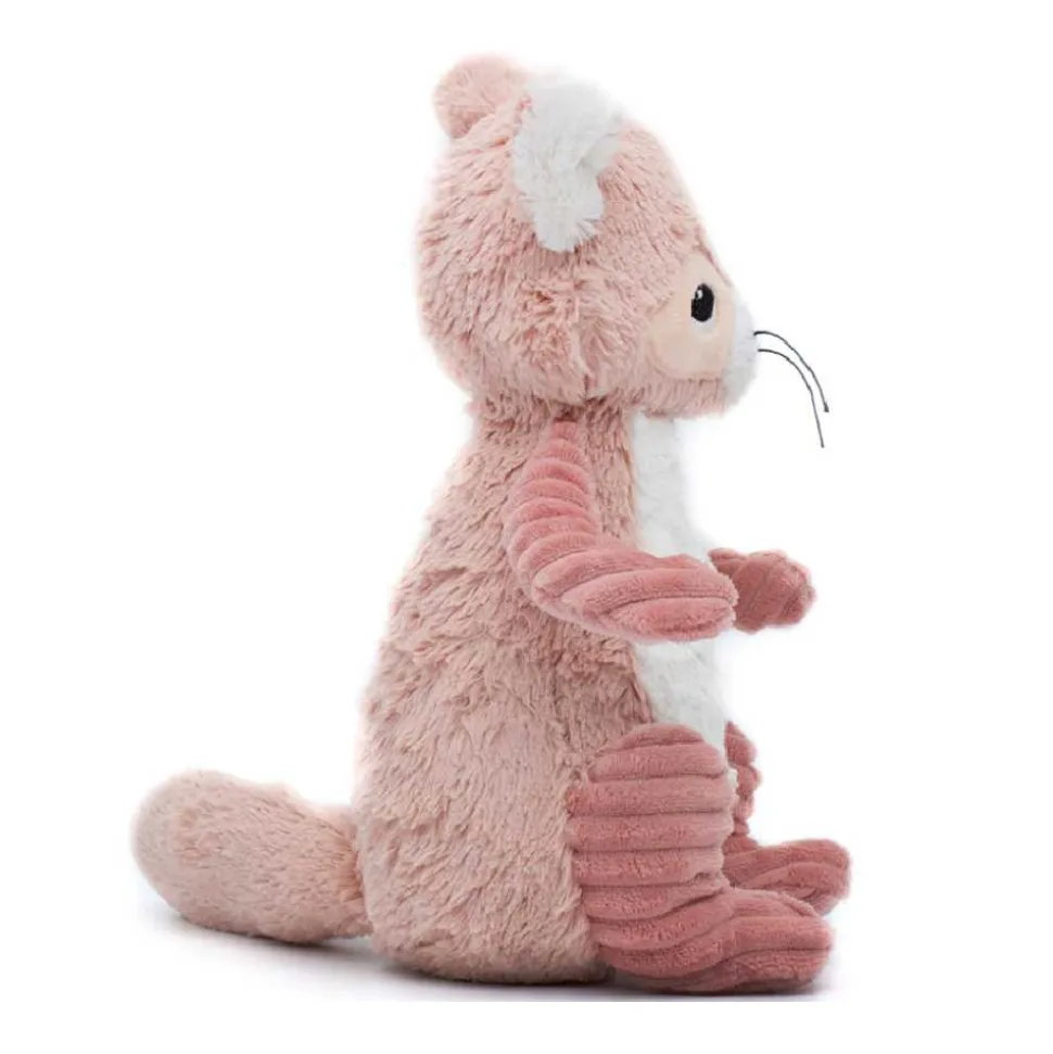 Peluche les ptipotos raton laveur netoitou rose