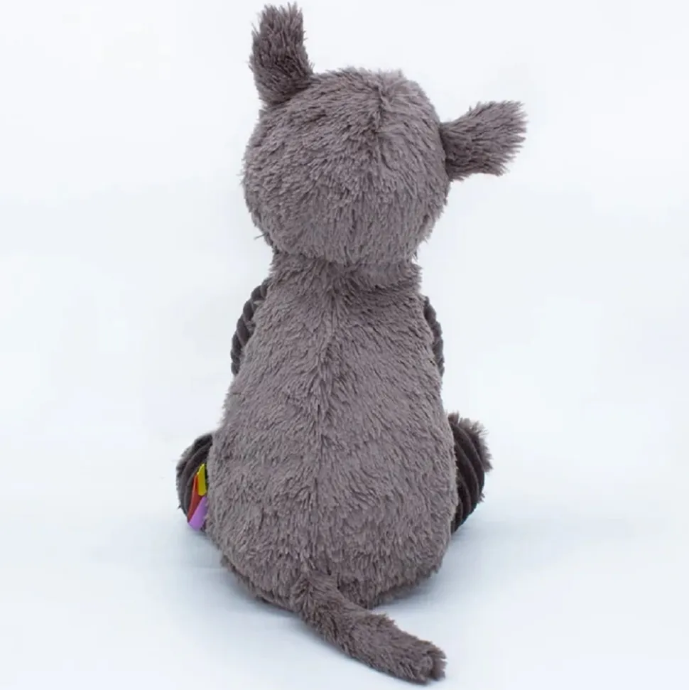 Peluche les ptipotos rhinocéros grobisous gris