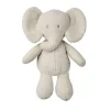 Peluche éléphant bouclette 30cm gris teddy bouclette