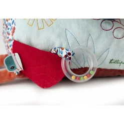 Peluche miroir triangle d'activités jack le lion