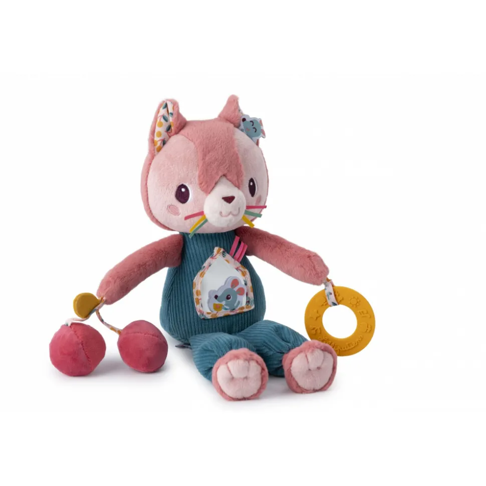 Peluche multi-activités jeanne le chat