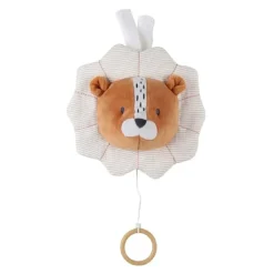 Peluche musicale babou en veloudoux caramel