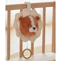 Peluche musicale babou en veloudoux caramel