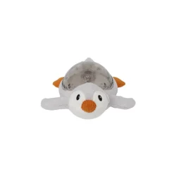 Peluche musicale à projection lumineuse pingouin tranquille