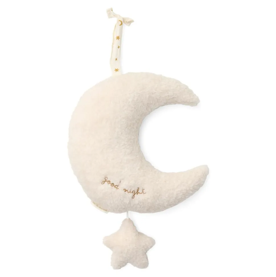Peluche musicale à suspendre lune et étoile - newborn
