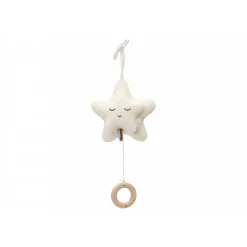 Peluche musicale étoile ivoire