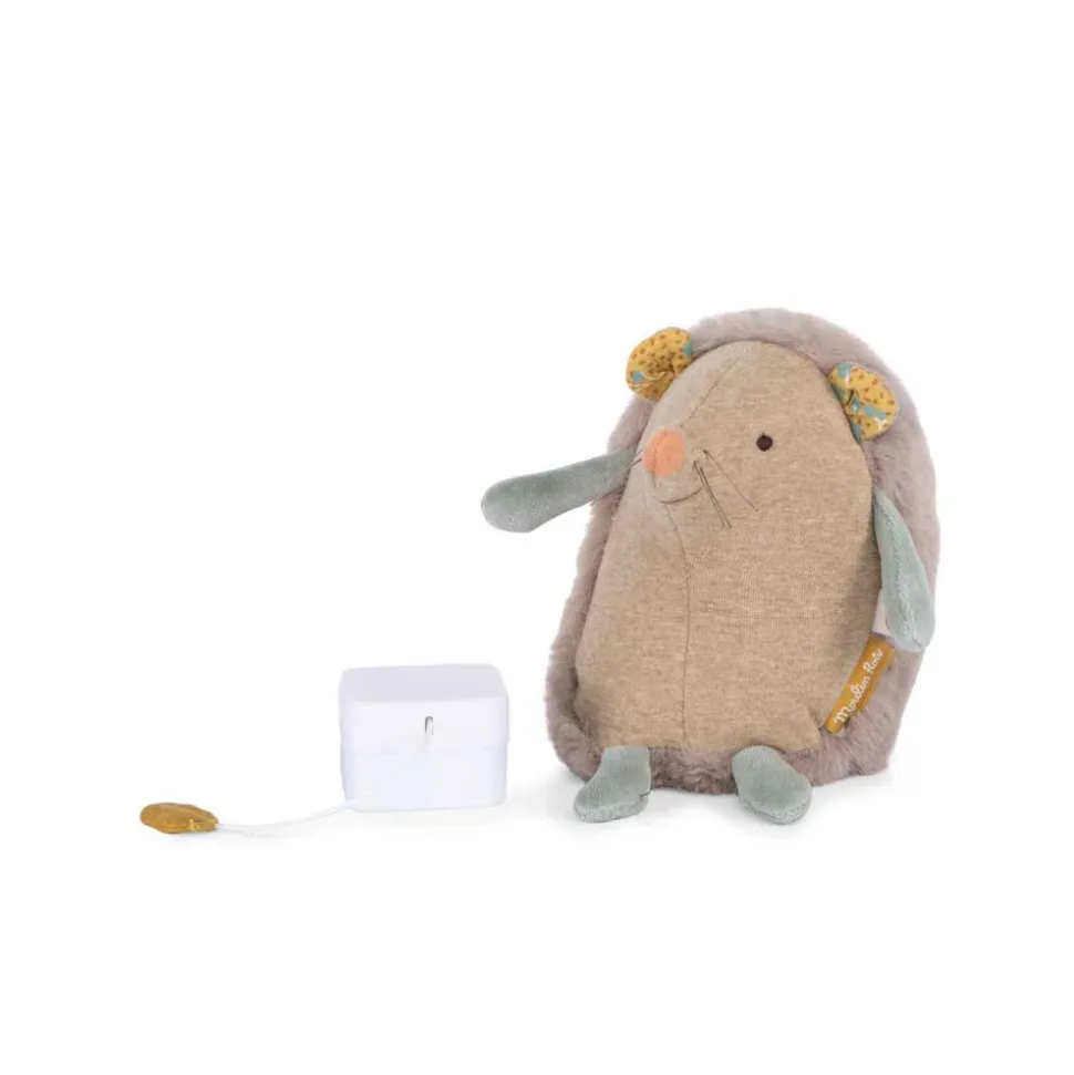 Peluche musicale trois petits lapins - hérisson