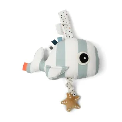 Peluche musicale wally bleu