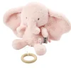 Peluche musical fanfan éléphant velours rose